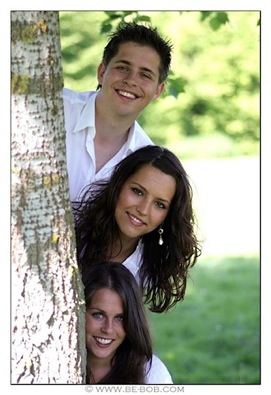 Lisa, Jeffrey en Melanie